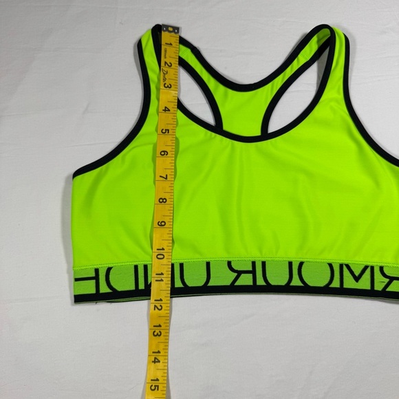 Neon Green Underarmour Sports Bra Size Medium - Picture 5 of 7